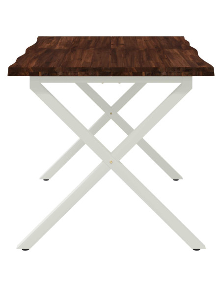 Tavolo da pranzo con bordo vivo 120 x 80 x 75 cm