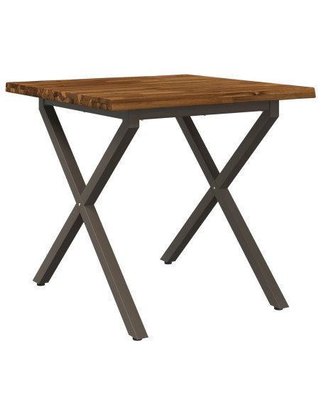 Tavolo da pranzo con bordo vivo 90 x 90 x 75 cm