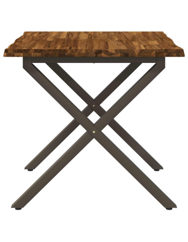 Tavolo da pranzo con bordo vivo 90 x 90 x 75 cm