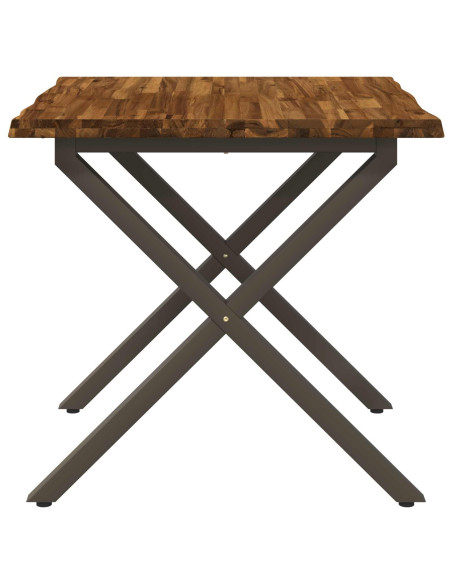 Tavolo da pranzo con bordo vivo 90 x 90 x 75 cm