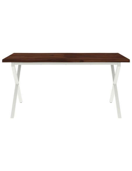 Tavolo da pranzo con bordo vivo 140 x 90 x 75 cm