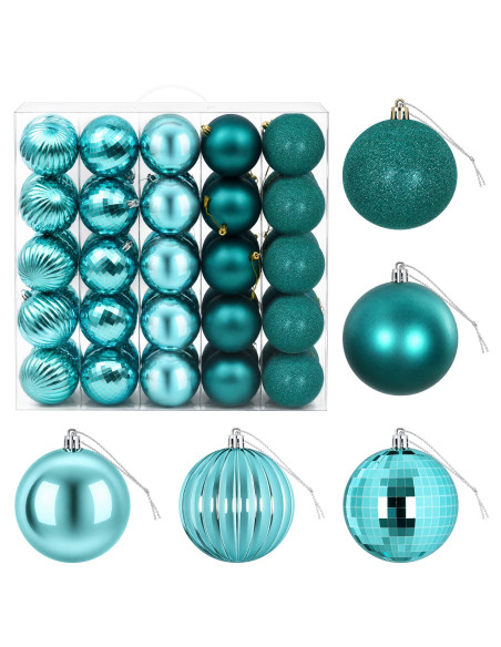 Set di Palline di Natale 50 pz Verde 8 cm Polistirolo
