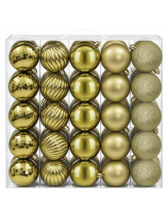 Set di Palline di Natale 50 pz Verde chiaro 8 cm Polistirolo 2