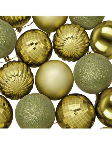 Set di Palline di Natale 50 pz Verde chiaro 8 cm Polistirolo