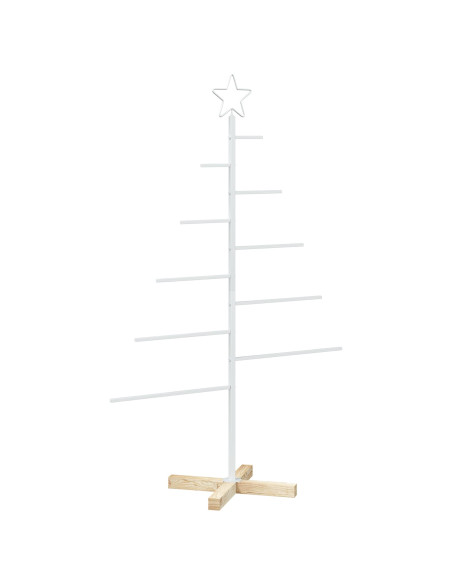 Albero di Natale in metallo con supporto KUOPIO 125 cm Acciaio