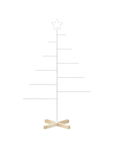 Albero di Natale in metallo con supporto KUOPIO 125 cm Acciaio
