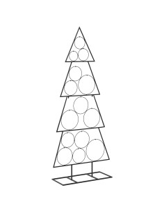 Albero di Natale in metallo con supporto KUOPIO 125 cm Acciaio 2