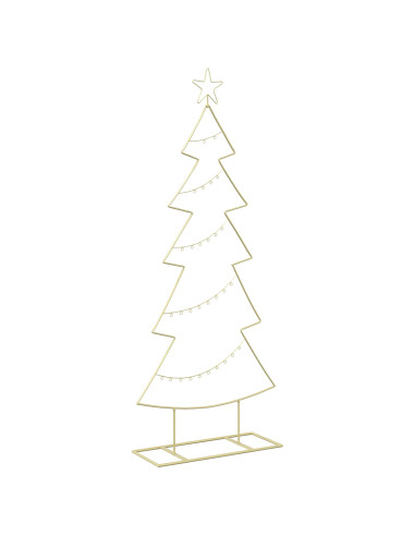 Albero di Natale in metallo con supporto KUOPIO 150 cm Acciaio