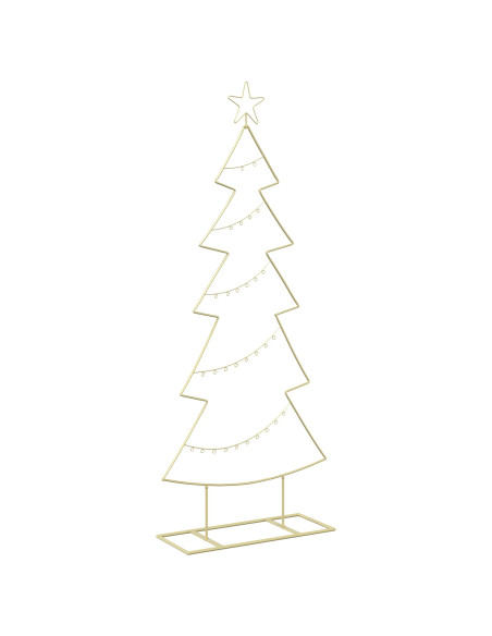 Albero di Natale in metallo con supporto KUOPIO 150 cm Acciaio