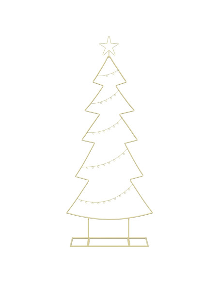 Albero di Natale in metallo con supporto KUOPIO 150 cm Acciaio