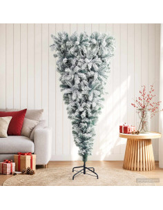 Albero di Natale artificiale capovolto 180 cm PVC e Acciaio