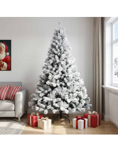 Albero di Natale Artificiale con Rami Pieghevoli 210 cm