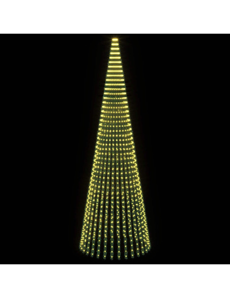 Albero di Natale LED 470 cm 1504 LED Bianco caldo Acciaio Verde