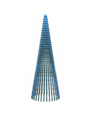 Albero di Natale LED 470 cm 1504 LED Blu Acciaio Verde