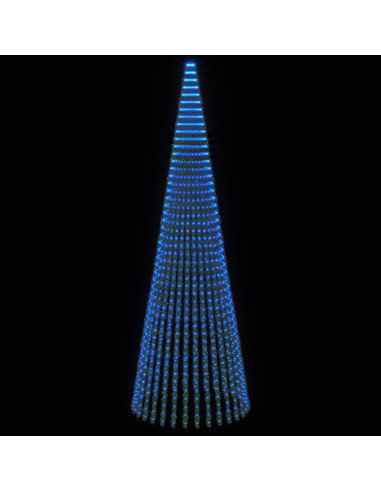 Albero di Natale LED 470 cm 1504 LED Blu Acciaio Verde