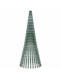 Albero di Natale LED 370 cm 1008 LED Bianco freddo Acciaio 2