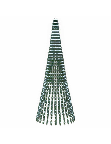 Albero di Natale LED 370 cm 1008 LED Bianco freddo Acciaio