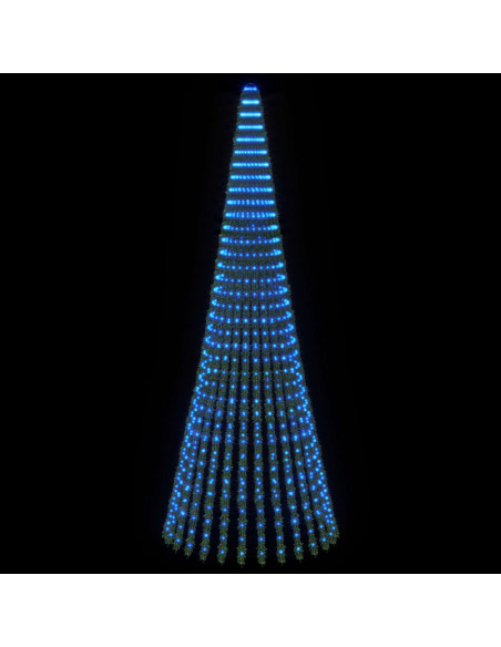 Albero di Natale LED 370 cm 1008 LED Blu Acciaio Verde