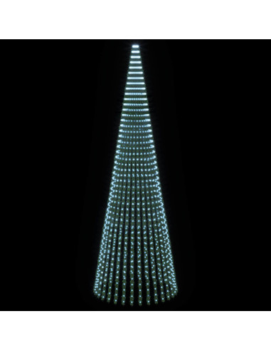 Albero di Natale LED 470 cm 1504 LED Bianco freddo Acciaio