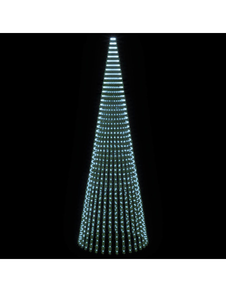 Albero di Natale LED 470 cm 1504 LED Bianco freddo Acciaio
