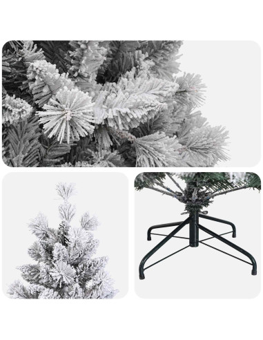 Albero di Natale Artificiale con Rami Pieghevoli 180 cm