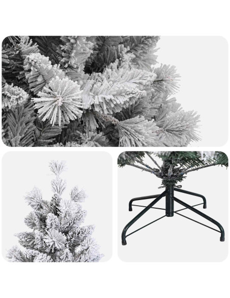 Albero di Natale Artificiale con Rami Pieghevoli 150 cm