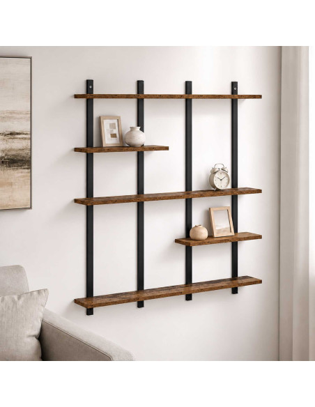 Scaffale da parete Legno antico 102 x 13.5 x 102.5 cm