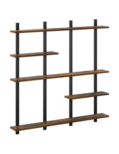 Scaffale da parete Rovere Fumo 102 x 13.5 x 102.5 cm