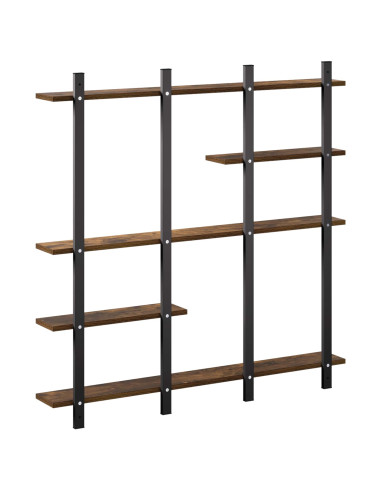 Scaffale da parete Rovere Fumo 102 x 13.5 x 102.5 cm