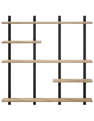 Scaffale da parete Rovere Sonoma 102 x 13.5 x 102.5 cm