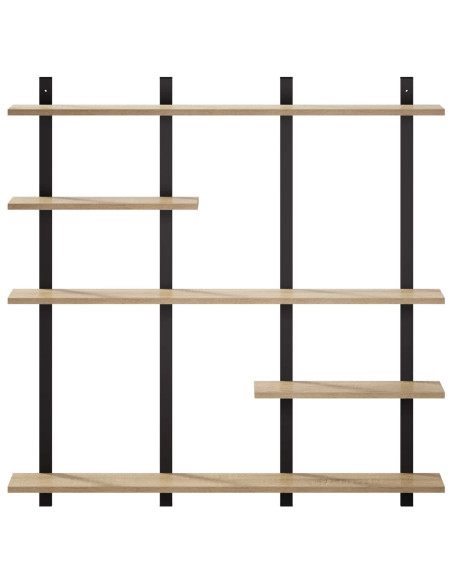 Scaffale da parete Rovere Sonoma 102 x 13.5 x 102.5 cm