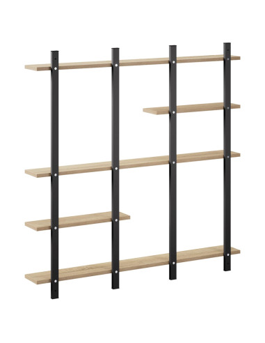 Scaffale da parete Rovere Sonoma 102 x 13.5 x 102.5 cm