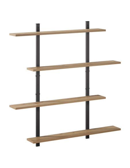 Scaffale da parete Rovere Artigianale 100 x 13.5 x 101 cm