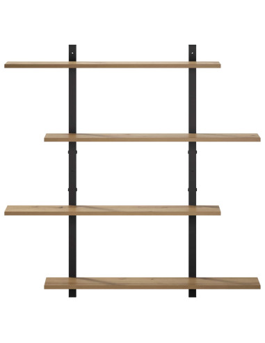 Scaffale da parete Rovere Artigianale 100 x 13.5 x 101 cm
