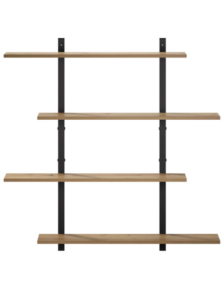 Scaffale da parete Rovere Artigianale 100 x 13.5 x 101 cm