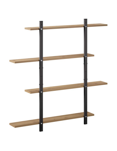 Scaffale da parete Rovere Artigianale 100 x 13.5 x 101 cm