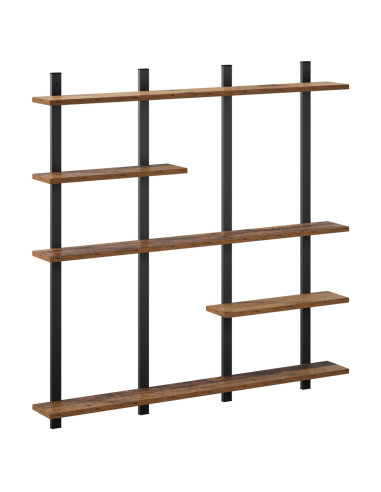 Scaffale da parete Legno antico 102 x 13.5 x 102.5 cm