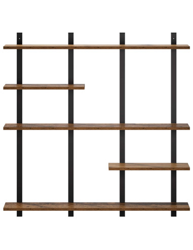 Scaffale da parete Legno antico 102 x 13.5 x 102.5 cm