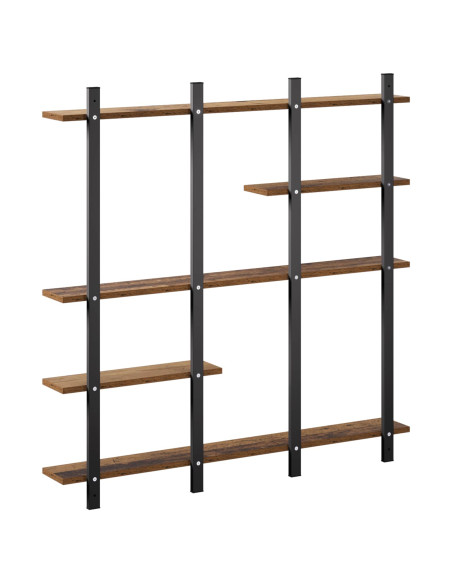 Scaffale da parete Legno antico 102 x 13.5 x 102.5 cm