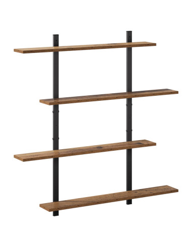 Scaffale da parete Legno antico 100 x 13.5 x 101 cm