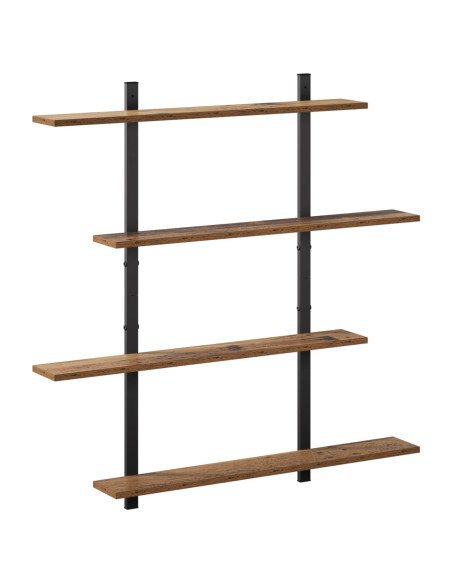 Scaffale da parete Legno antico 100 x 13.5 x 101 cm