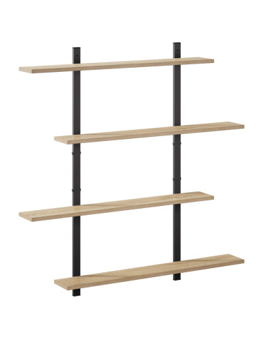 Scaffale da parete Rovere Sonoma 100 x 13,5 x 101 cm