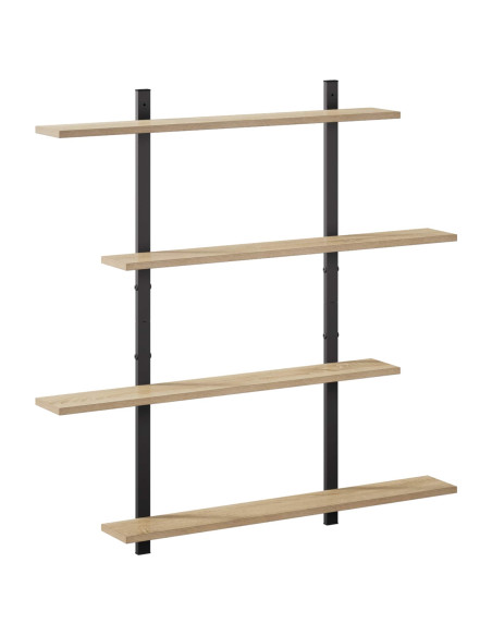 Scaffale da parete Rovere Sonoma 100 x 13,5 x 101 cm
