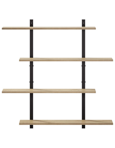 Scaffale da parete Rovere Sonoma 100 x 13,5 x 101 cm