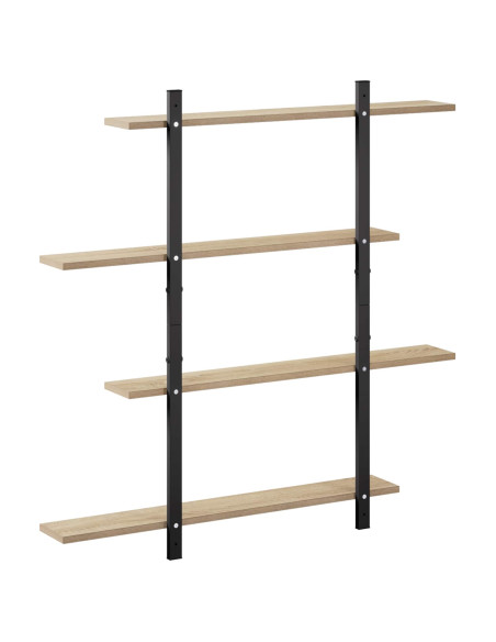 Scaffale da parete Rovere Sonoma 100 x 13,5 x 101 cm