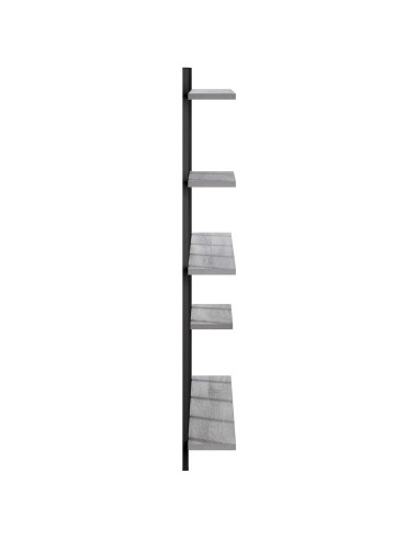 Scaffale da parete Sonoma grigio 102 x 13,5 x 102,5 cm
