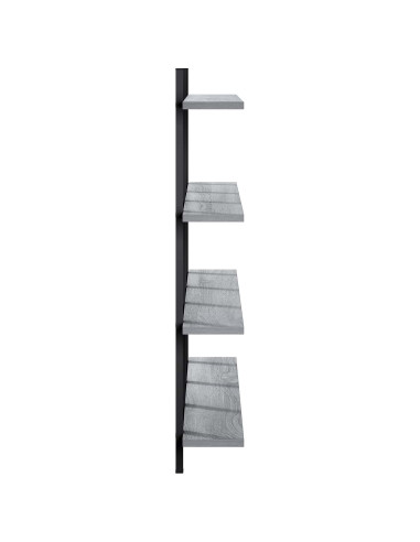 Scaffale da parete Sonoma grigio 102 x 13.5 x 80 cm