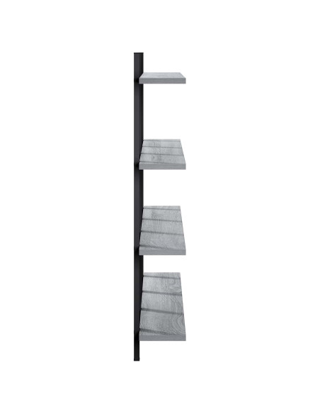 Scaffale da parete Sonoma grigio 102 x 13.5 x 80 cm