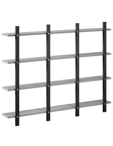 Scaffale da parete Sonoma grigio 102 x 13.5 x 80 cm