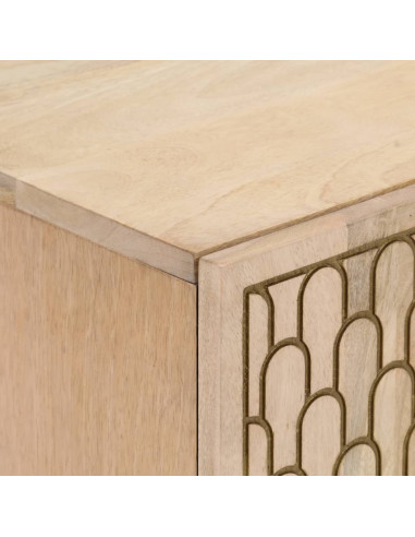 Credenza 60x33x75 cm in Legno Massello di Mango